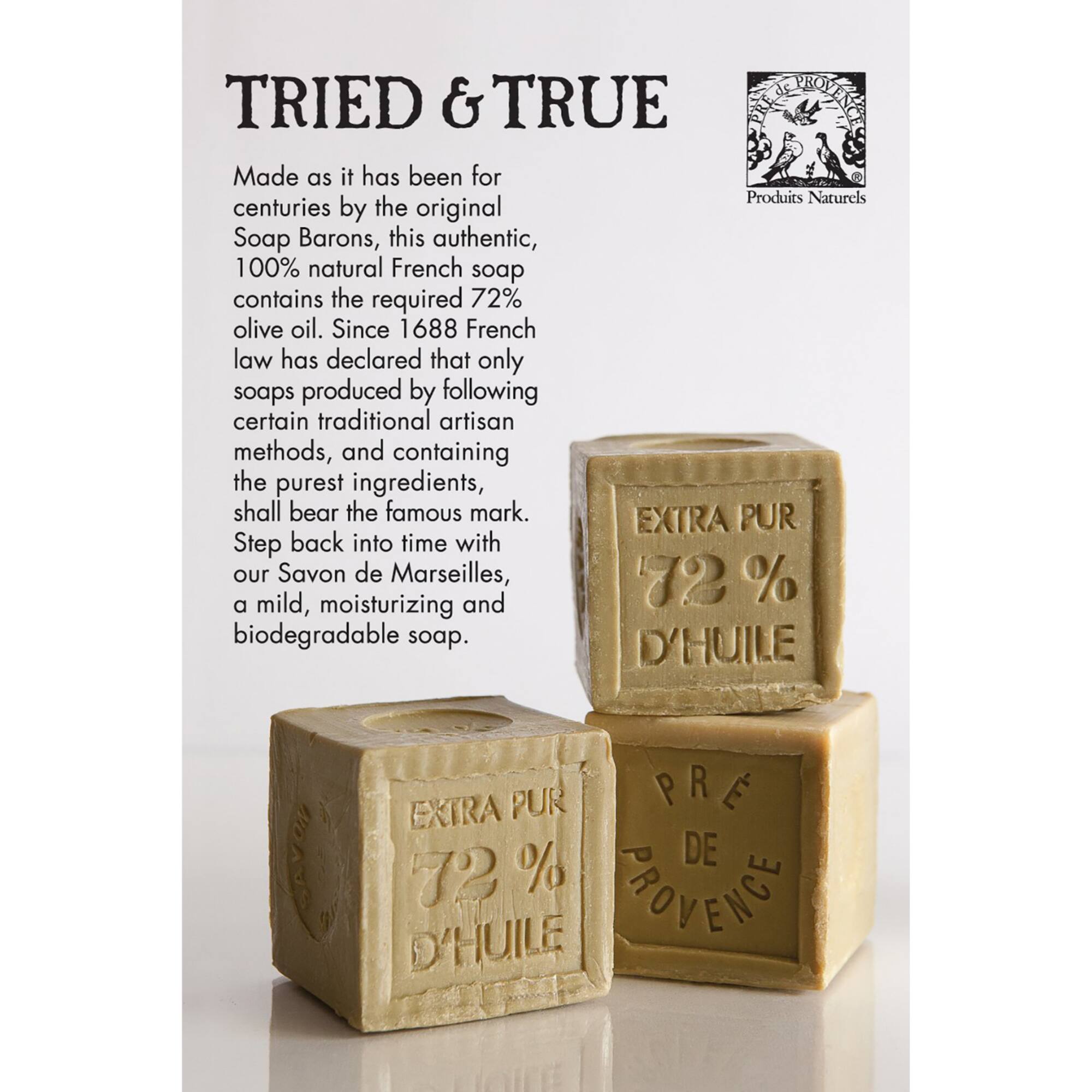 European Soaps Refined Natural Marseille Soap Cube, 300g